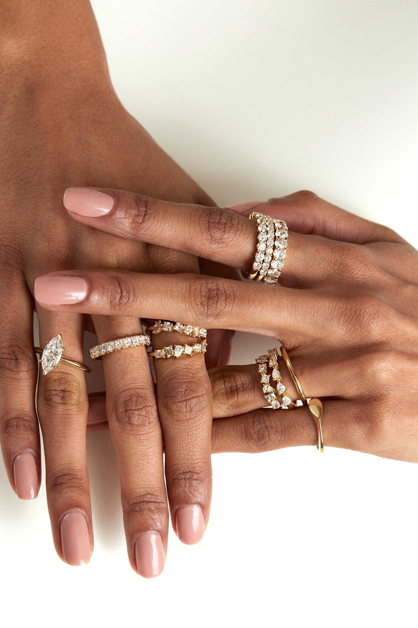 0.25 TCW Round Shaped Half Eternity Lab Grown Diamond Wedding Band