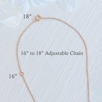 0.55 CT 7-Diamonds Lab Grown Diamond Necklace in Solid Gold