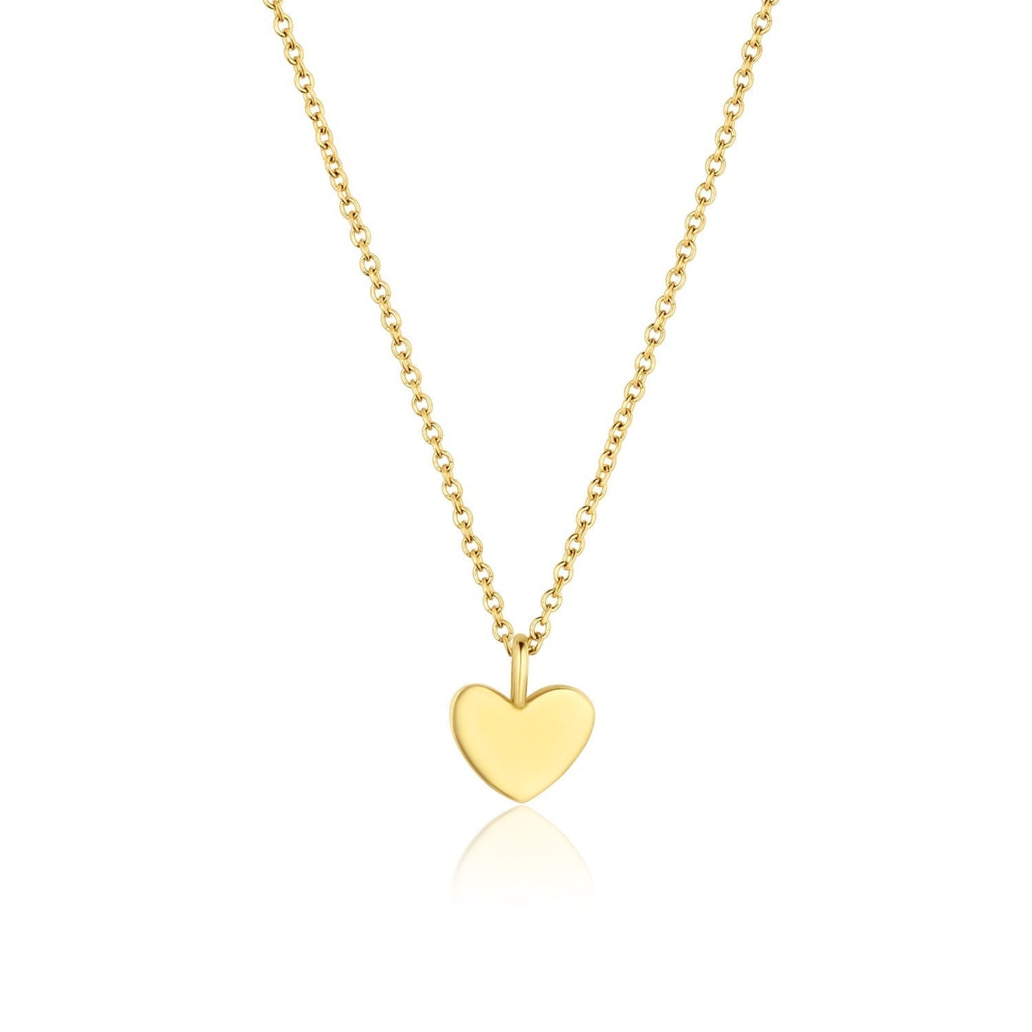 Heart Pendant Necklace in Solid Gold 3