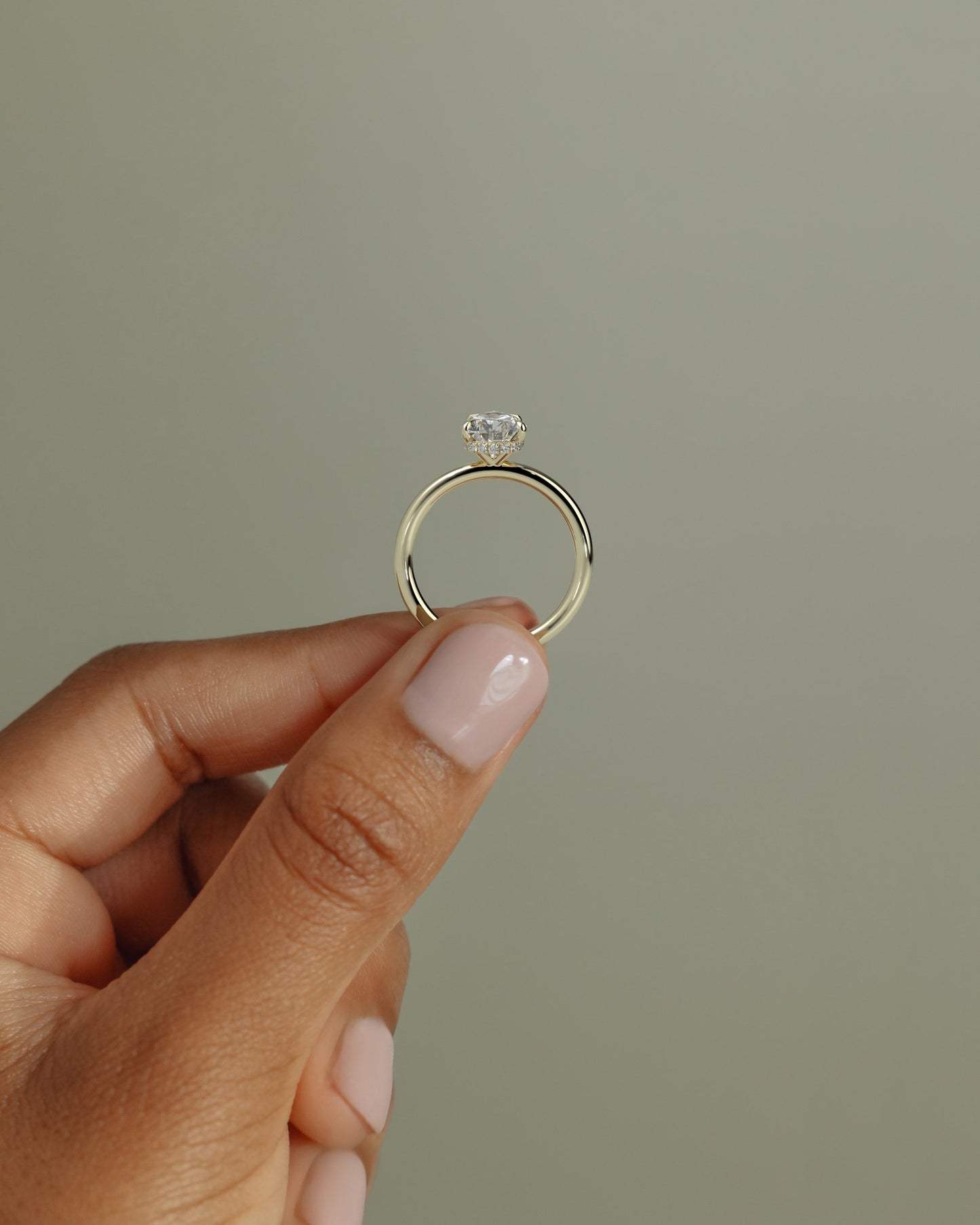 2 CT Pear Cut Hidden Halo Styled Lab Grown Diamond Engagement Ring For Women