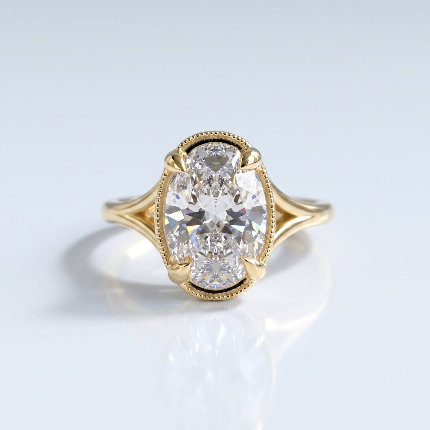 Marquise Swirl Solitaire Engagement Ring – 1 CT Lab Grown Diamond
