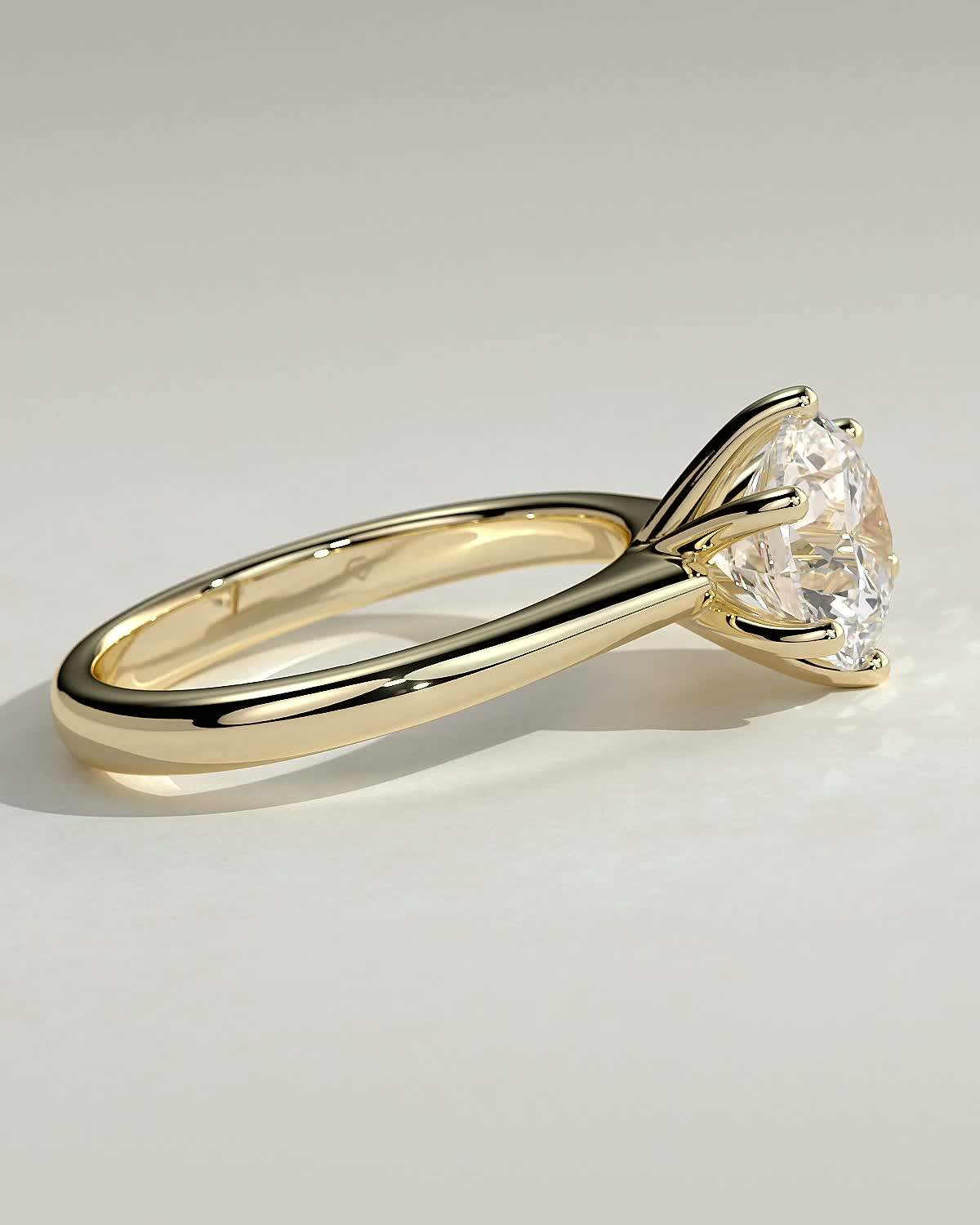 Round Halo, Pave & Split Shank Engagement Ring – 1.93 CT Lab Grown Diamond