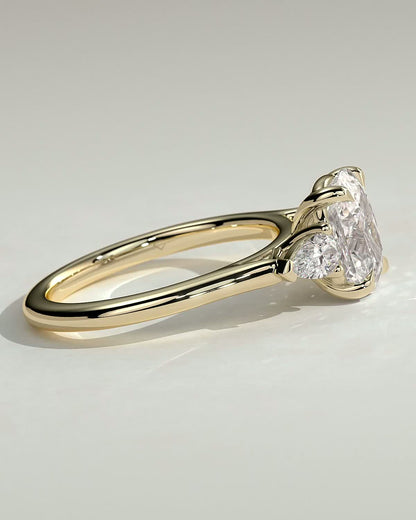 Round Halo, Pave & Split Shank Engagement Ring – 1.93 CT Lab Grown Diamond