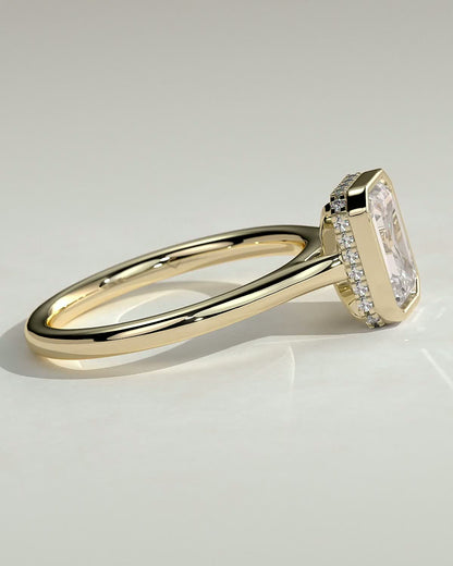 Round Halo, Pave & Split Shank Engagement Ring – 1.93 CT Lab Grown Diamond