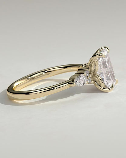 Round Halo, Pave & Split Shank Engagement Ring – 1.93 CT Lab Grown Diamond