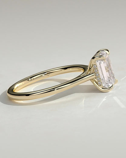 Round Halo, Pave & Split Shank Engagement Ring – 1.93 CT Lab Grown Diamond