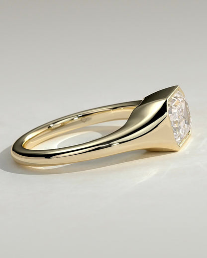 Round Halo, Pave & Split Shank Engagement Ring – 1.93 CT Lab Grown Diamond