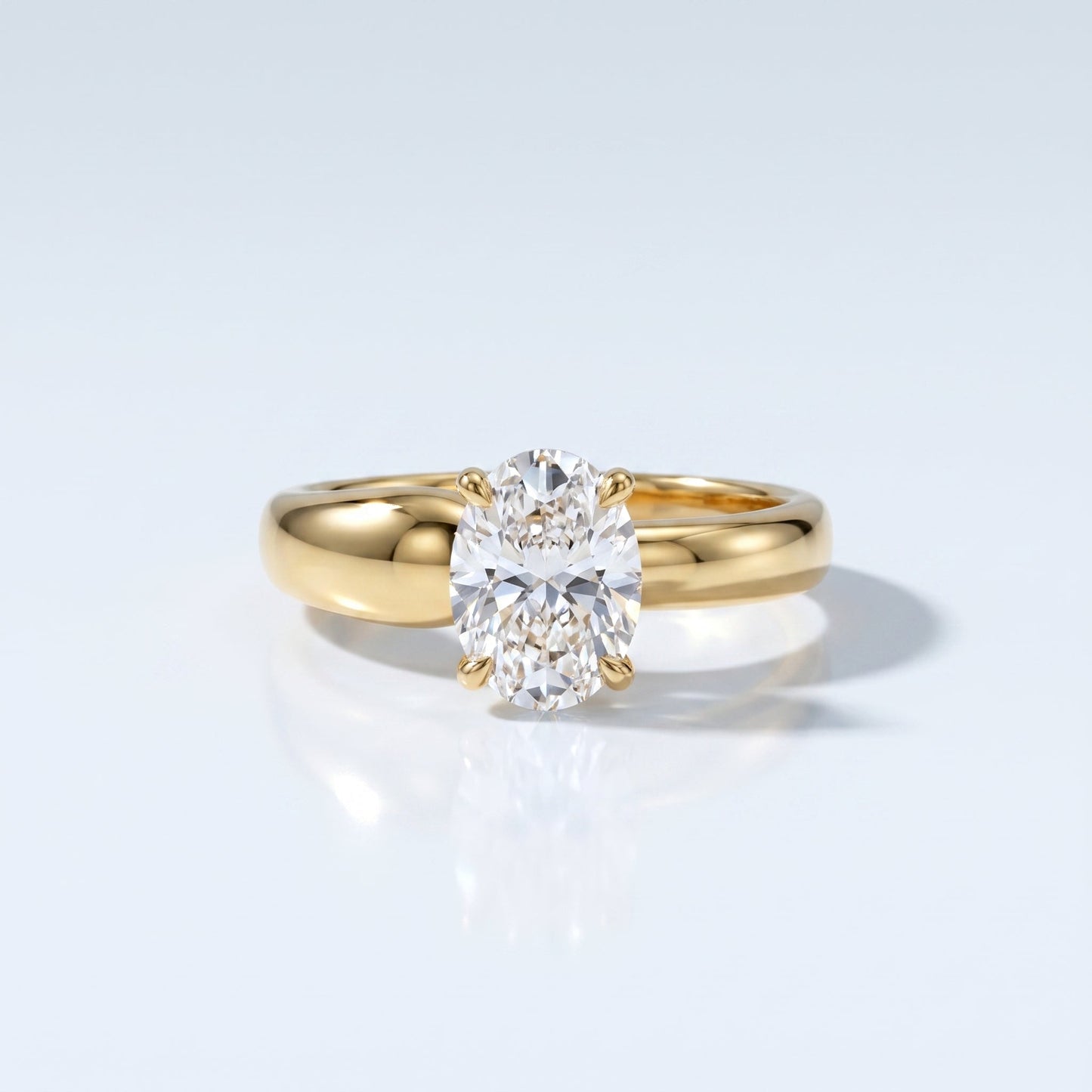 Marquise Swirl Solitaire Engagement Ring – 1 CT Lab Grown Diamond