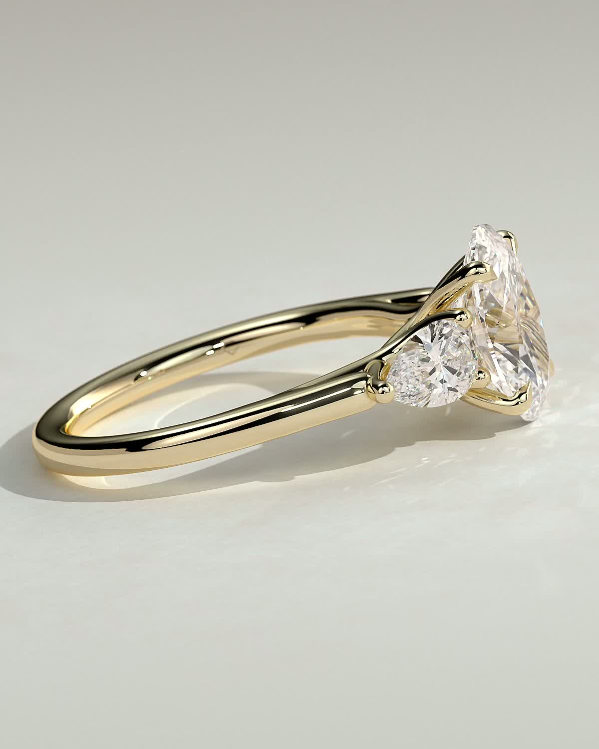 Round Halo, Pave & Split Shank Engagement Ring – 1.93 CT Lab Grown Diamond