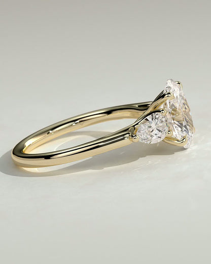 Round Halo, Pave & Split Shank Engagement Ring – 1.93 CT Lab Grown Diamond