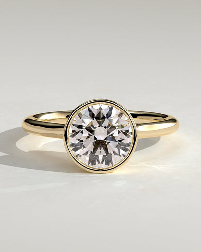 Round Halo, Pave & Split Shank Engagement Ring – 1.93 CT Lab Grown Diamond