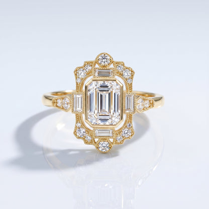 Marquise Swirl Solitaire Engagement Ring – 1 CT Lab Grown Diamond