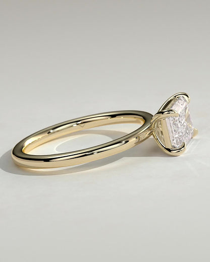 Round Halo, Pave & Split Shank Engagement Ring – 1.93 CT Lab Grown Diamond