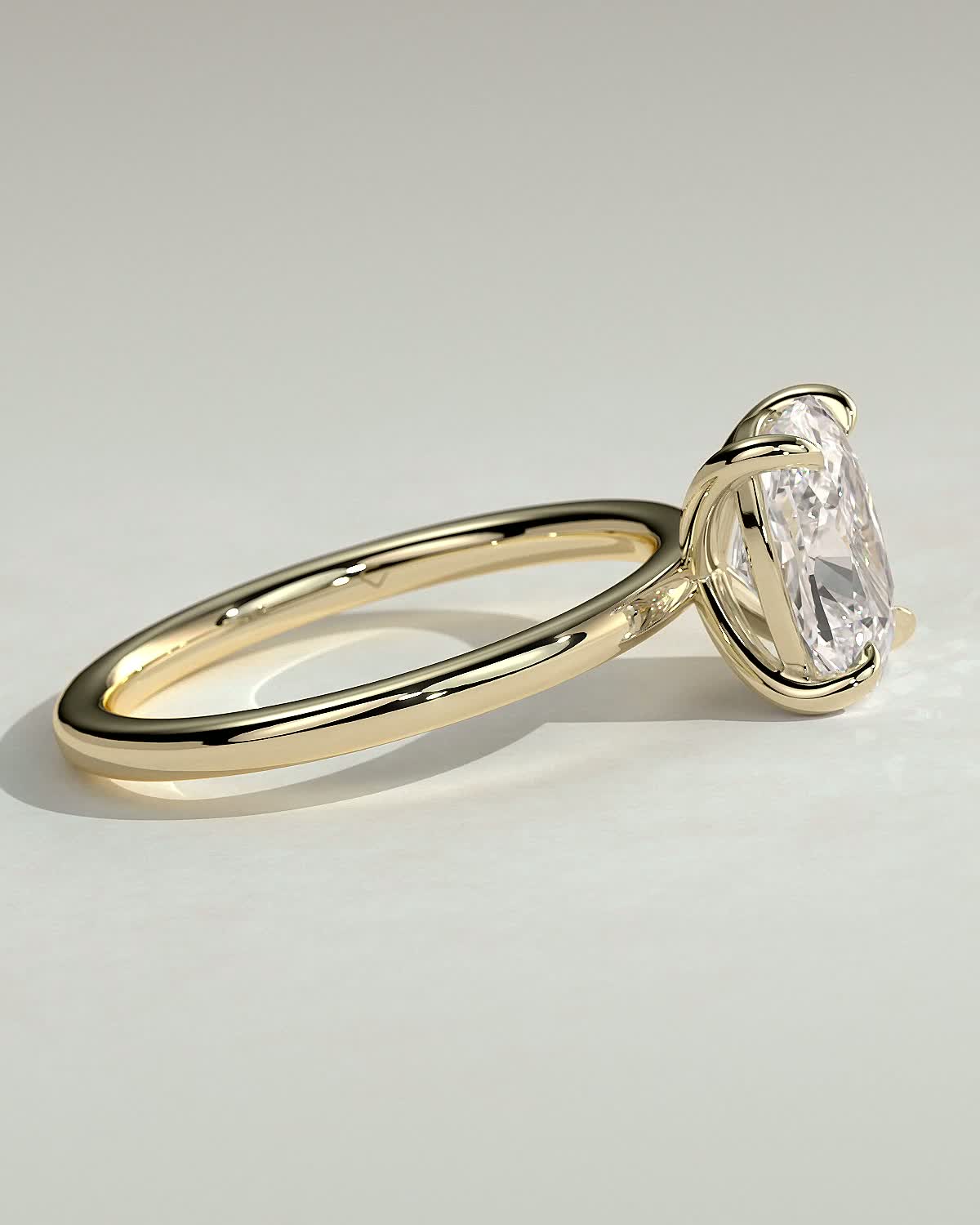 Round Halo, Pave & Split Shank Engagement Ring – 1.93 CT Lab Grown Diamond
