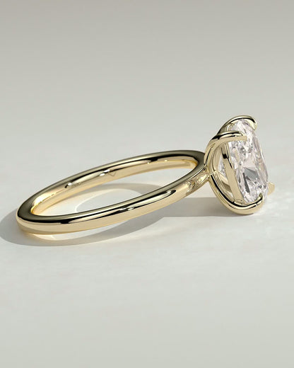 Round Halo, Pave & Split Shank Engagement Ring – 1.93 CT Lab Grown Diamond