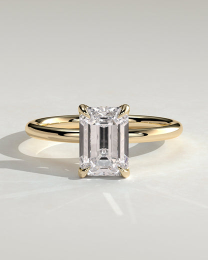 Round Halo, Pave & Split Shank Engagement Ring – 1.93 CT Lab Grown Diamond