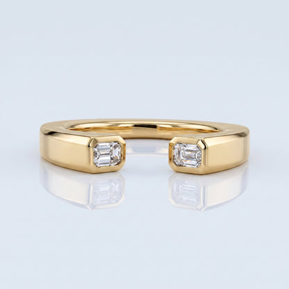 0.2 TCW Round Diamond Half Eternity DEF/VVS Lab Grown Wedding Band