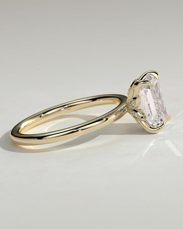 Round Halo, Pave & Split Shank Engagement Ring – 1.93 CT Lab Grown Diamond