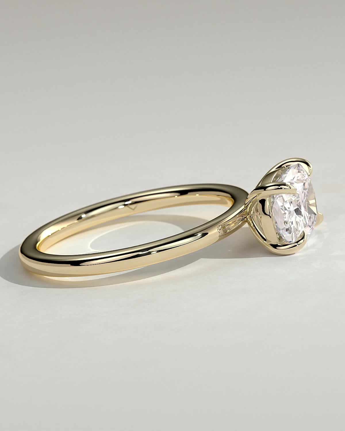Round Halo, Pave & Split Shank Engagement Ring – 1.93 CT Lab Grown Diamond
