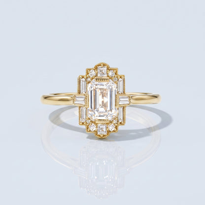 Marquise Swirl Solitaire Engagement Ring – 1 CT Lab Grown Diamond