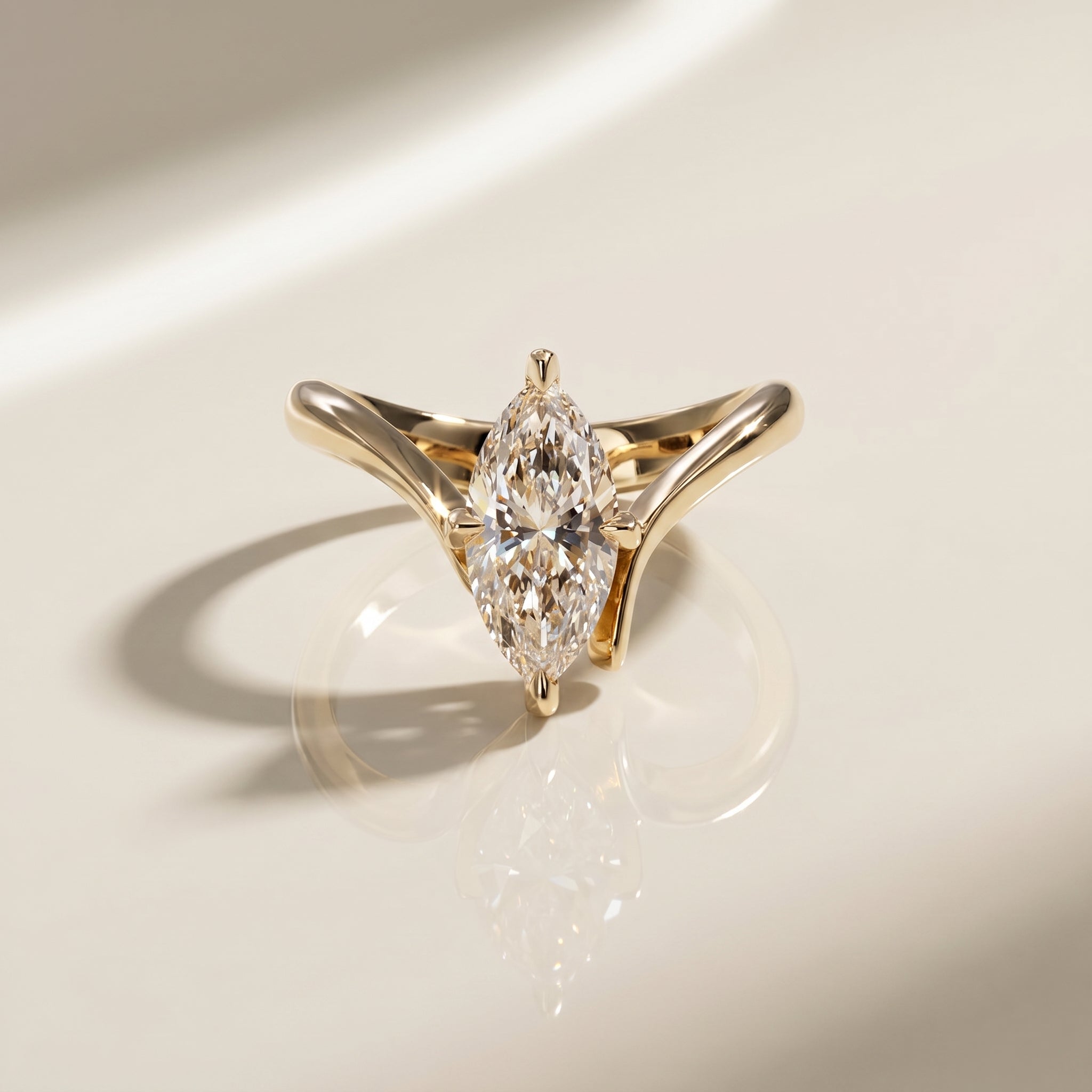 Oval Solitaire Engagement Ring – 2 CT Lab Grown Diamond