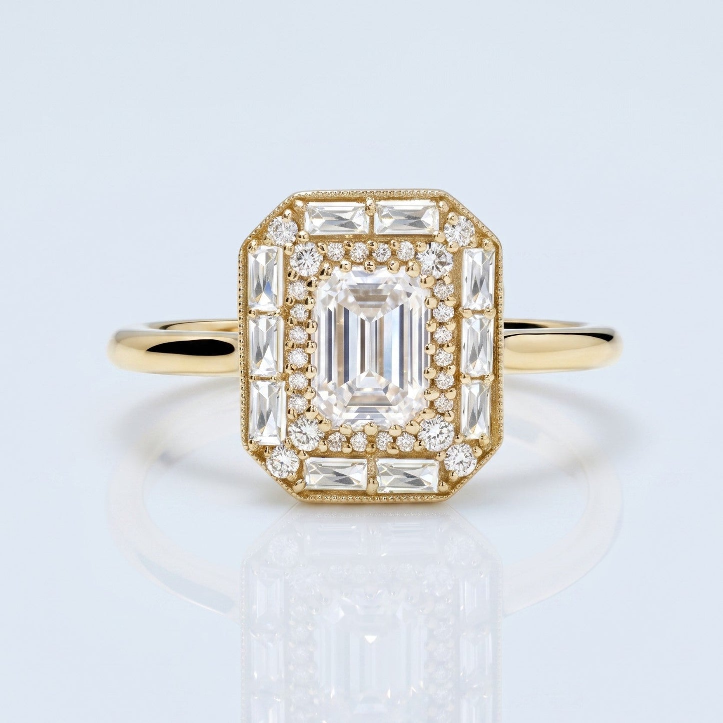 Marquise Swirl Solitaire Engagement Ring – 1 CT Lab Grown Diamond