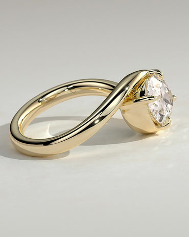 Round Halo, Pave & Split Shank Engagement Ring – 1.93 CT Lab Grown Diamond