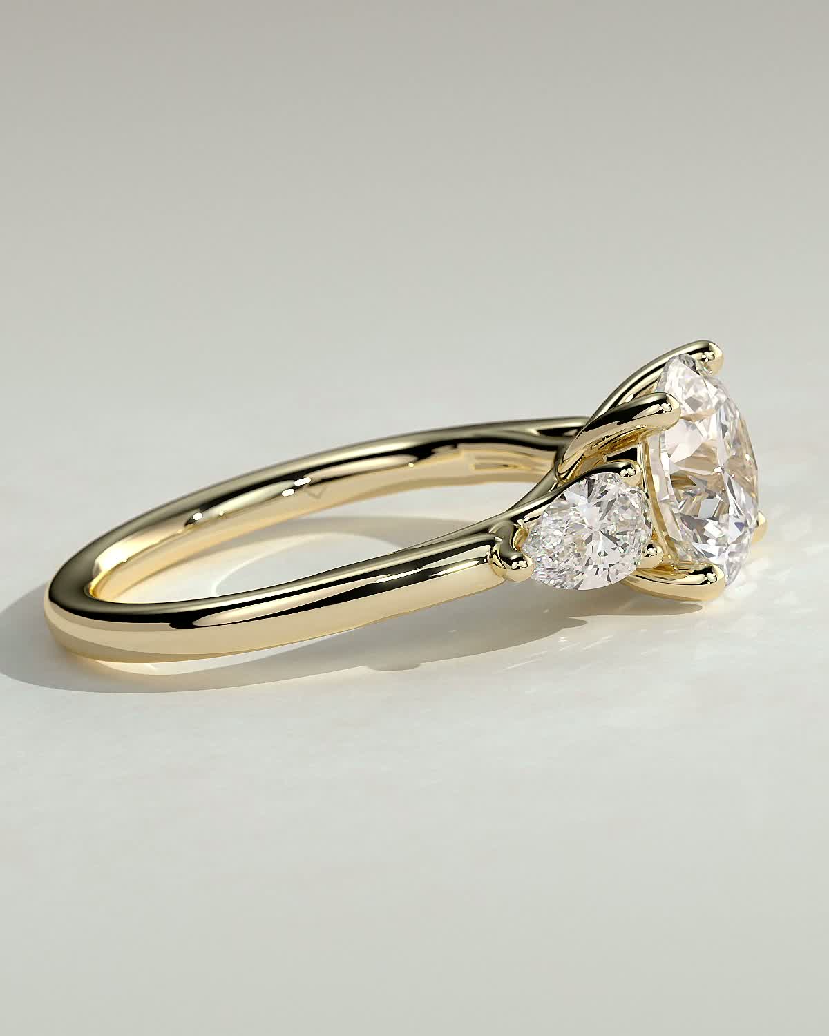 Round Halo, Pave & Split Shank Engagement Ring – 1.93 CT Lab Grown Diamond