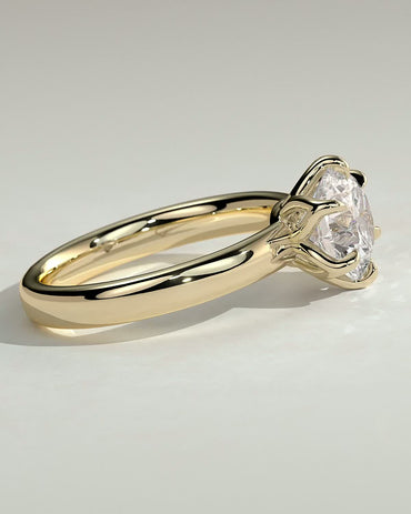 Round Halo, Pave & Split Shank Engagement Ring – 1.93 CT Lab Grown Diamond