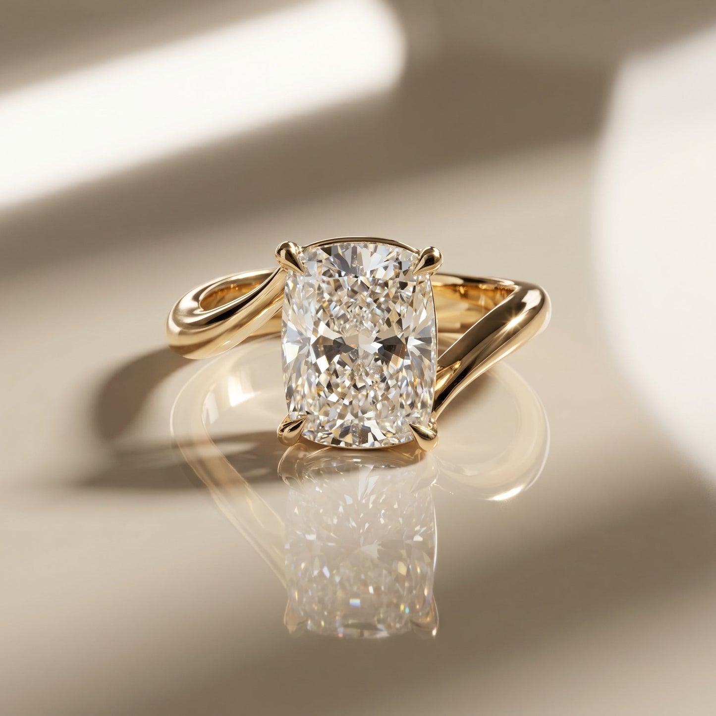 Oval Solitaire Engagement Ring – 2 CT Lab Grown Diamond