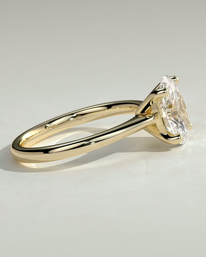 Round Halo, Pave & Split Shank Engagement Ring – 1.93 CT Lab Grown Diamond