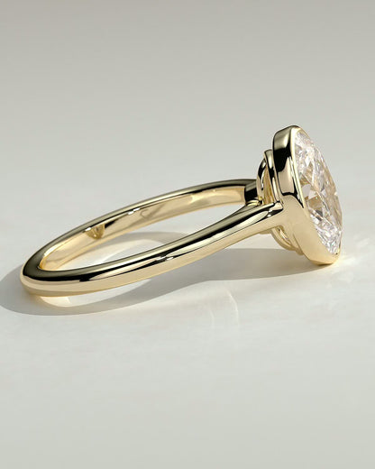 Round Halo, Pave & Split Shank Engagement Ring – 1.93 CT Lab Grown Diamond