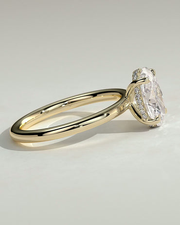 Round Halo, Pave & Split Shank Engagement Ring – 1.93 CT Lab Grown Diamond