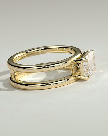 Round Halo, Pave & Split Shank Engagement Ring – 1.93 CT Lab Grown Diamond