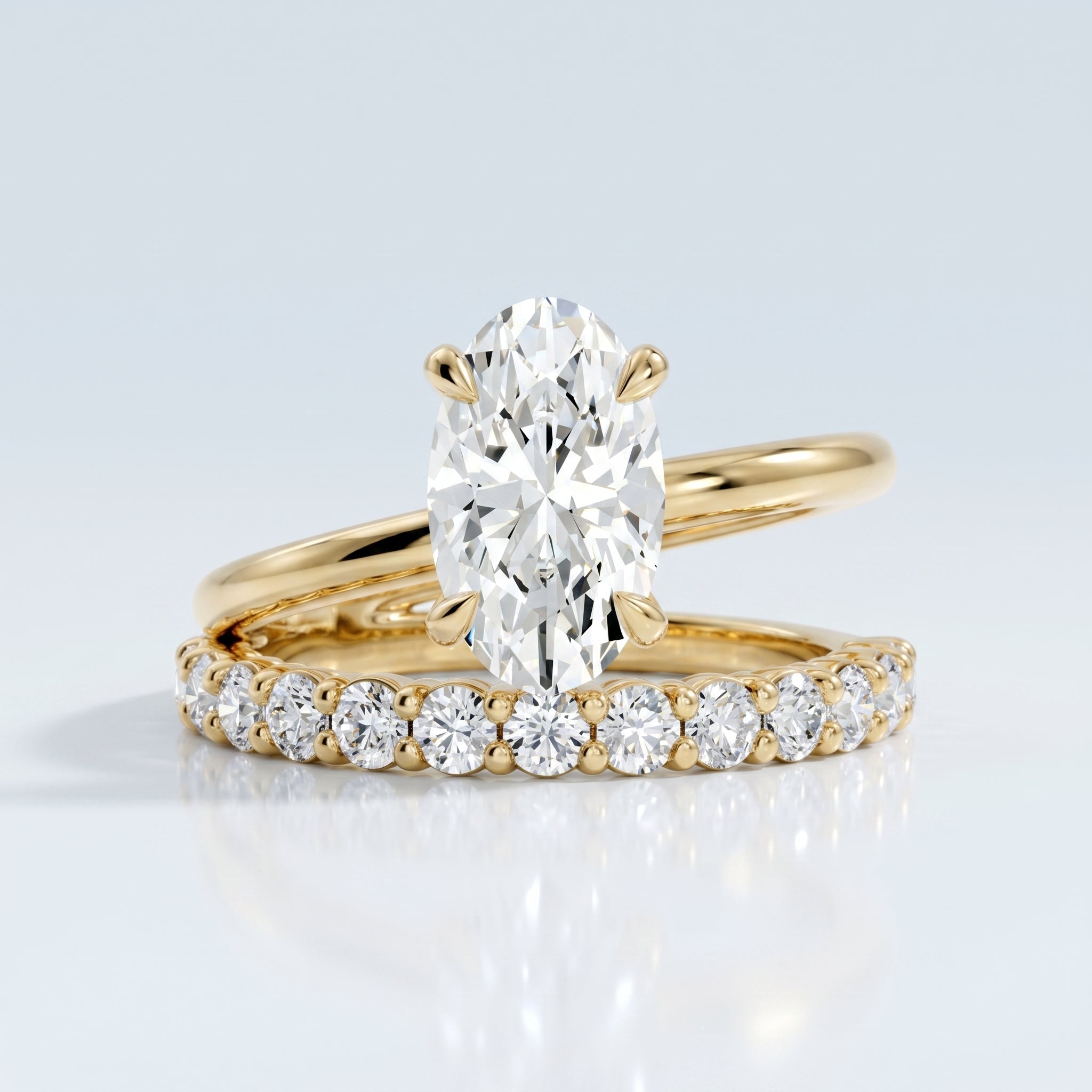 Marquise Swirl Solitaire Engagement Ring – 1 CT Lab Grown Diamond