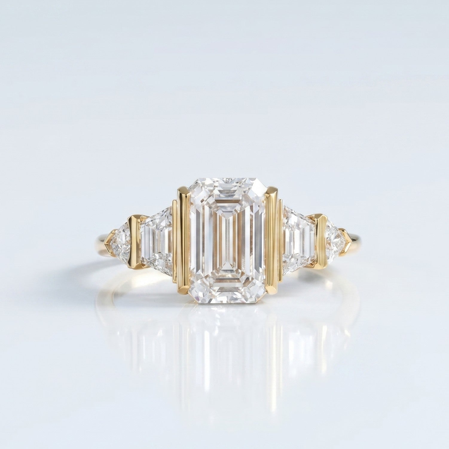 Marquise Swirl Solitaire Engagement Ring – 1 CT Lab Grown Diamond
