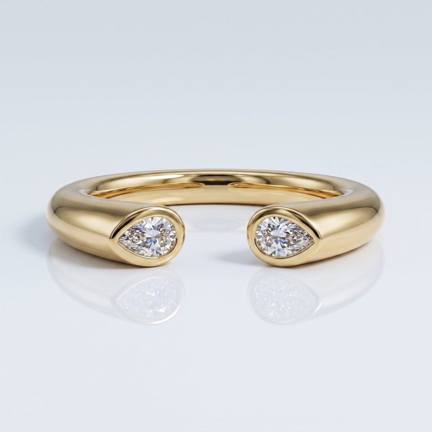 0.2 TCW Round Diamond Half Eternity DEF/VVS Lab Grown Wedding Band