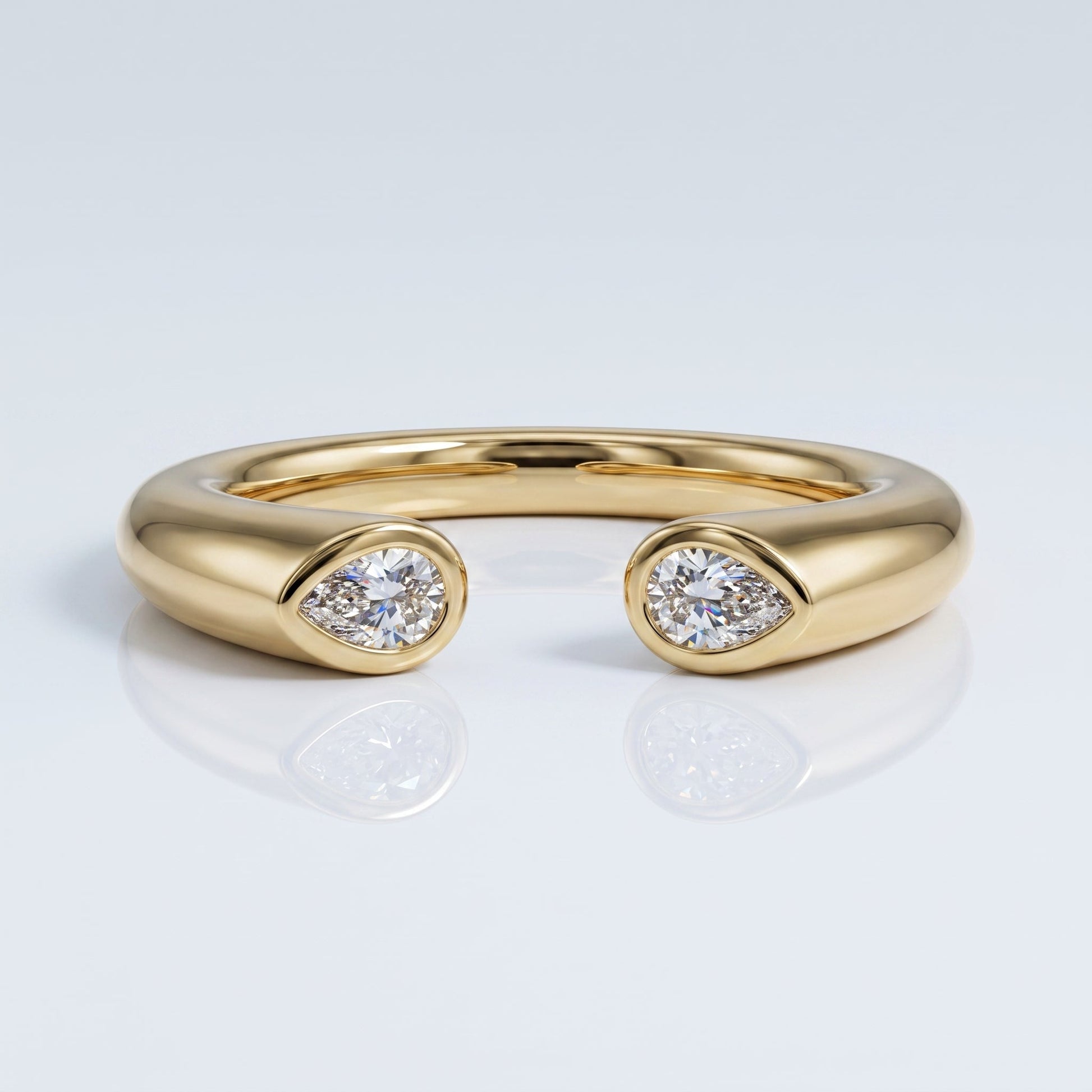 0.2 TCW Round Diamond Half Eternity DEF/VVS Lab Grown Wedding Band