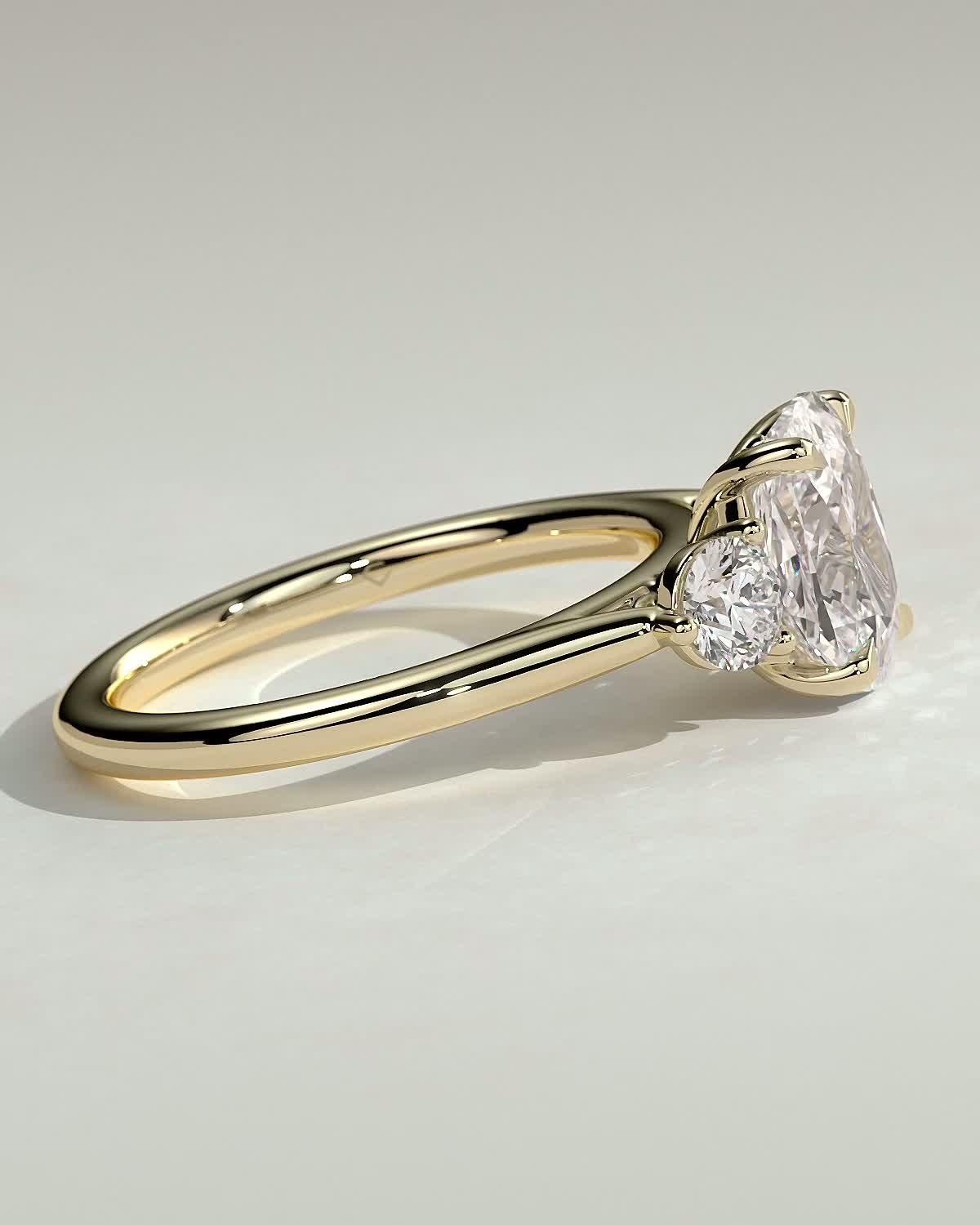 Round Halo, Pave & Split Shank Engagement Ring – 1.93 CT Lab Grown Diamond