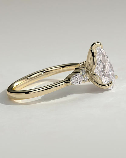 Round Halo, Pave & Split Shank Engagement Ring – 1.93 CT Lab Grown Diamond
