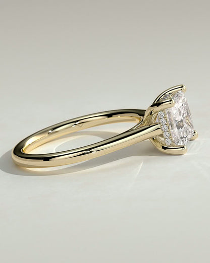 Round Halo, Pave & Split Shank Engagement Ring – 1.93 CT Lab Grown Diamond