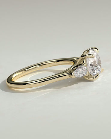 Round Halo, Pave & Split Shank Engagement Ring – 1.93 CT Lab Grown Diamond