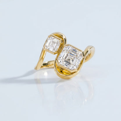 Marquise Swirl Solitaire Engagement Ring – 1 CT Lab Grown Diamond