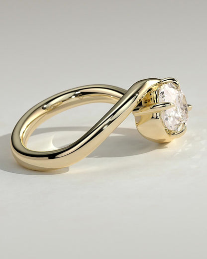 Round Halo, Pave & Split Shank Engagement Ring – 1.93 CT Lab Grown Diamond