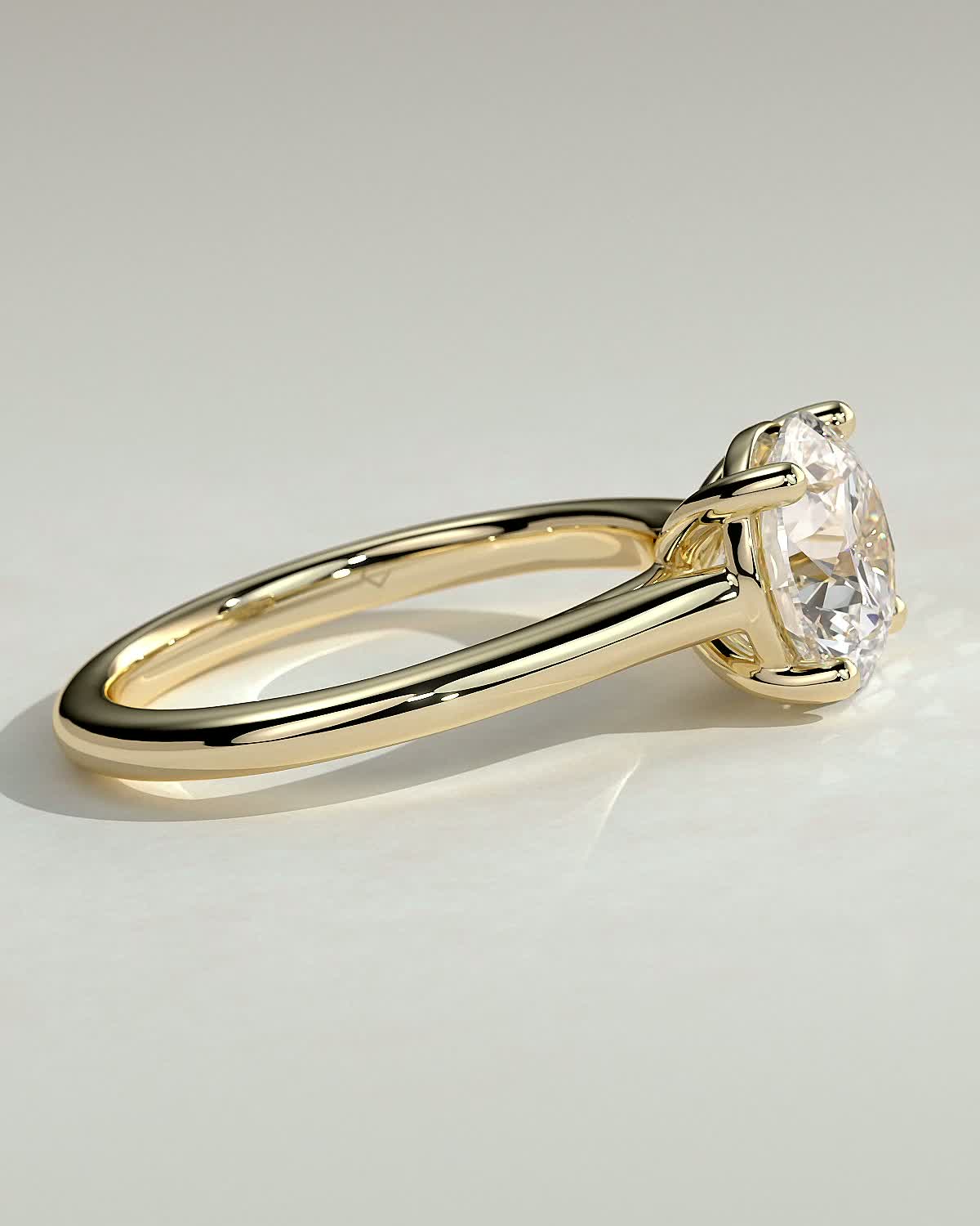 Round Halo, Pave & Split Shank Engagement Ring – 1.93 CT Lab Grown Diamond