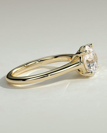 Round Halo, Pave & Split Shank Engagement Ring – 1.93 CT Lab Grown Diamond