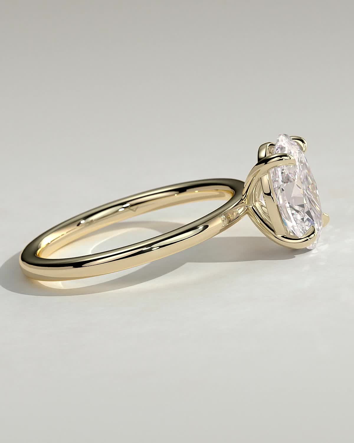 Round Halo, Pave & Split Shank Engagement Ring – 1.93 CT Lab Grown Diamond