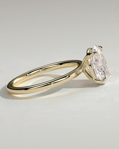 Round Halo, Pave & Split Shank Engagement Ring – 1.93 CT Lab Grown Diamond