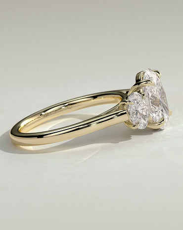 Round Halo, Pave & Split Shank Engagement Ring – 1.93 CT Lab Grown Diamond