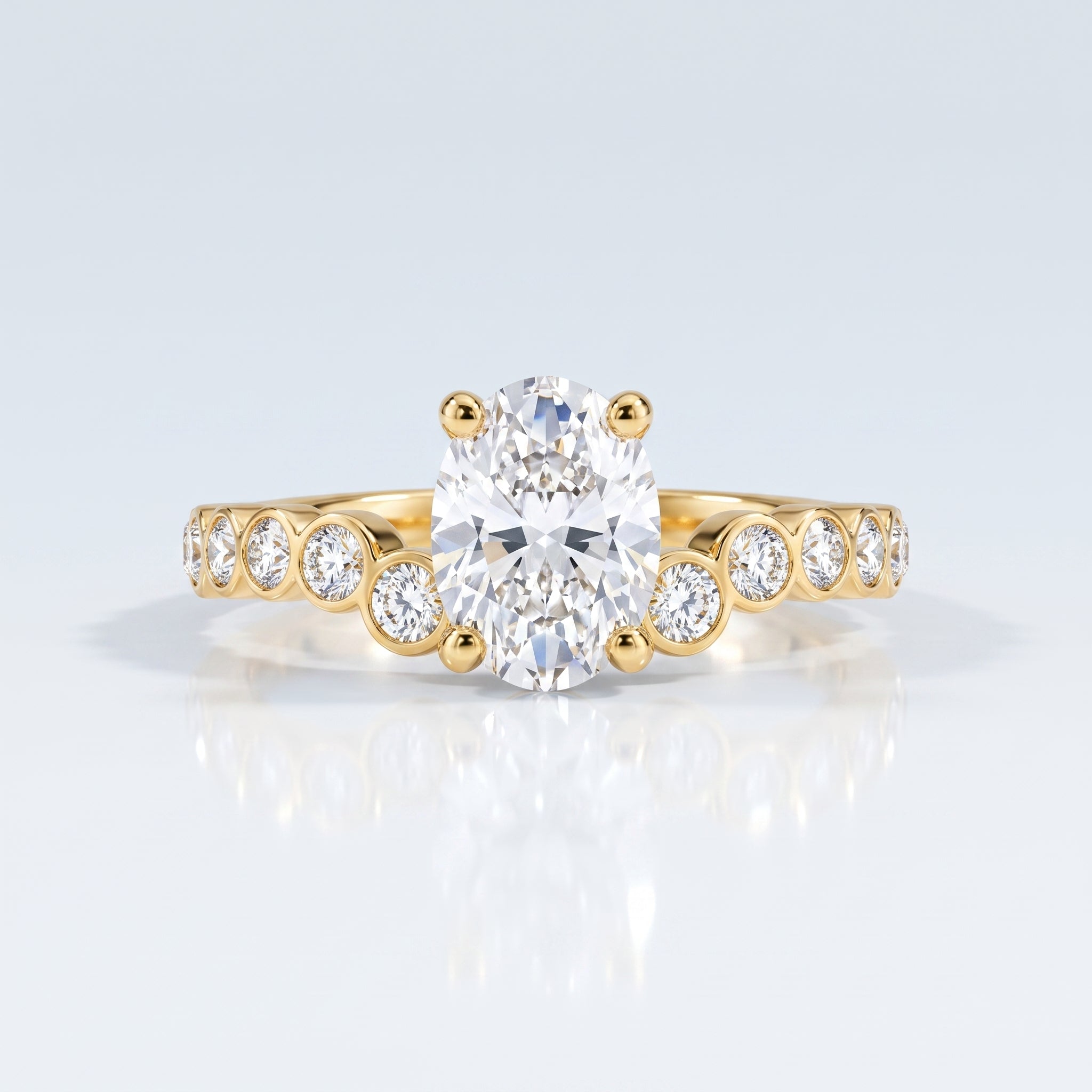 Marquise Swirl Solitaire Engagement Ring – 1 CT Lab Grown Diamond